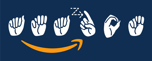 Amazon Finger-spelled logo